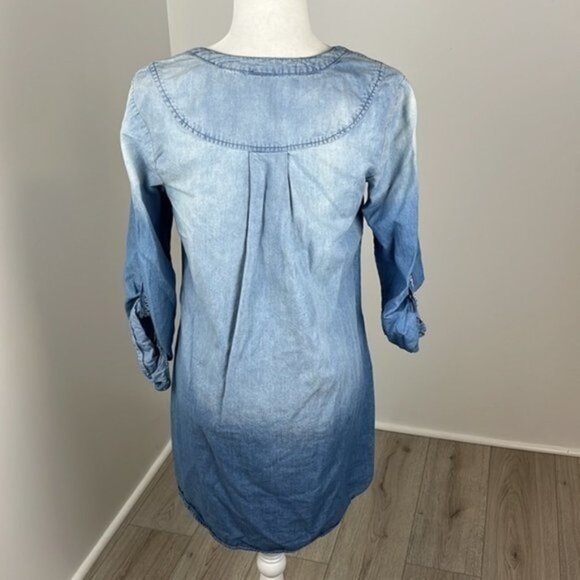 AUW Light Blue Quarter Sleeve Sun Dress Size M - Picture 4 of 9